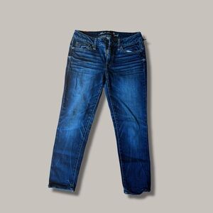 American Eagle Outfitters Women’s Dark Blue Stretch Slouchy Jeans